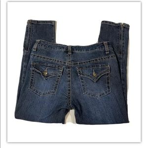 Nine West Capri Jeans Flap 6 zip ankle